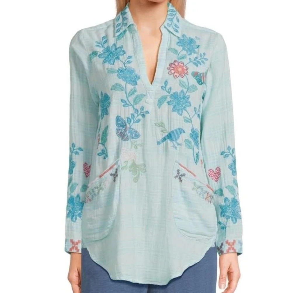 Johnny Was Petra Popover Henley‎